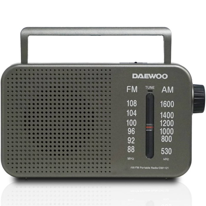Daewoo Radio Portátil DW1121 Gris